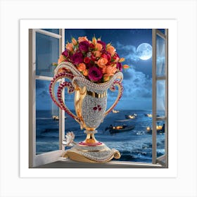 Vase Of Flowers 3 Art Print