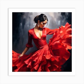 Flamenco Dancer Art Print