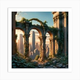 Ruins Of A City 8 Art Print