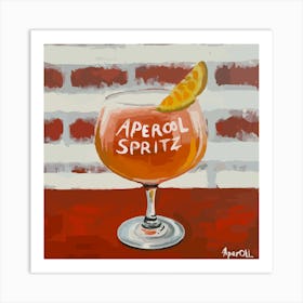 Aperol Spritz Orange - Aperol, Spritz, Aperol spritz, Cocktail, Orange, Drink 8 Art Print