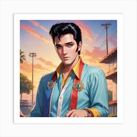 Elvis Presley Art Print