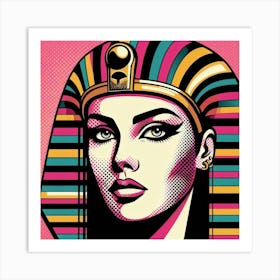 Pop Egyptian Aida Glimmer Art Print