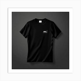 Black T - Shirt 1 Art Print