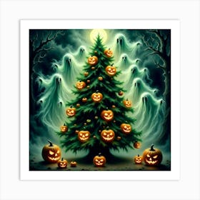 Halloween Ghosts Art Print