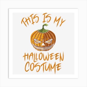 Halloween Costume Zombie Evil Killer Pumpkin Zombie Horror Art Print