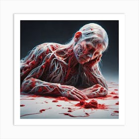 Blood And Flesh 4 Art Print