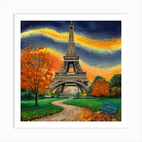 Paris Eiffel Tower Art Print