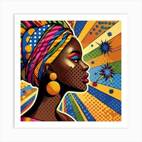 Alima Pop African Woman  Art Print