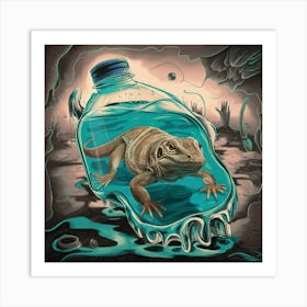 Monitor Lizard Art Print