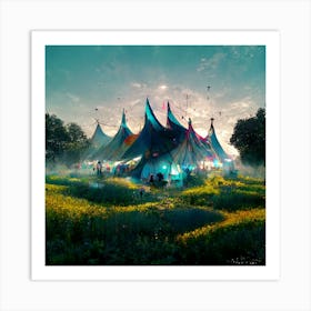 Tent a head Art Print