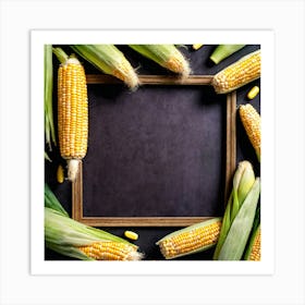 Sweetcorn As A Frame (37) Art Print