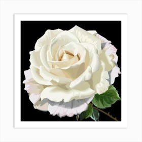 White Rose Art Print