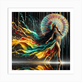 Indian Dancer Art Print