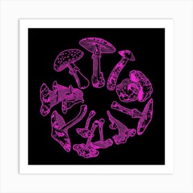 Acid Mushroom Trip Art Print