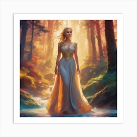 Princess In The Forest Art Print