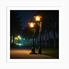 Default Create Unique Design Art Street Light 0 Art Print