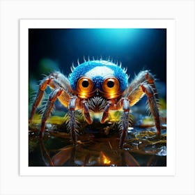 Firefly Whimsical Anthropomorphic Water Spider With A Charming Glow 39979 (2) Art Print