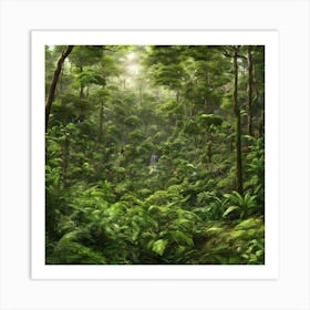 Tropical Forest Art Print