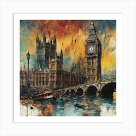 Post Apocalyptic London Art Print