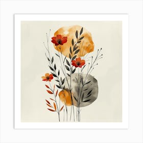 Watercolor Flower Painting Art Print