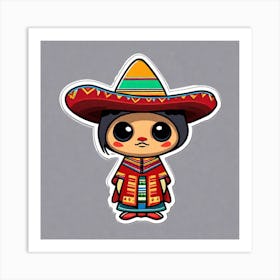 Mexican Girl 4 Art Print