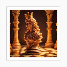 Awe-inspiring Meticulously Crafted Chess Art Print