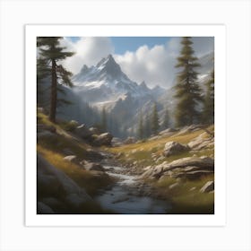 Mountain Stream 10 Art Print