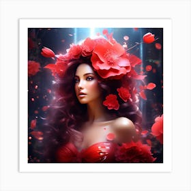 Beautiful girl Art Print