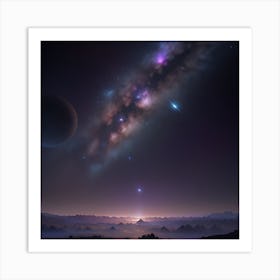 Space Landscape 1 Art Print