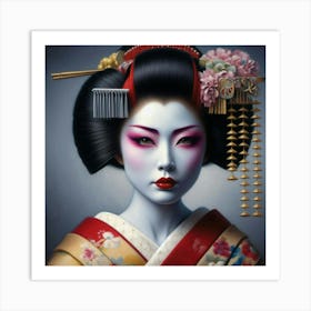 Geisha 218 Art Print