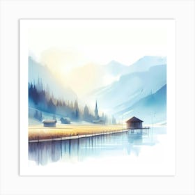 Landscape Painting 60 Art Print