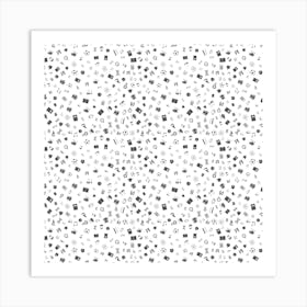 Black And White Pattern Art Print