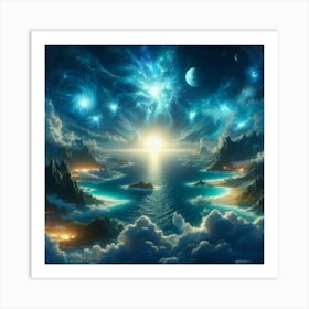 Ocean In The Sky Art Print