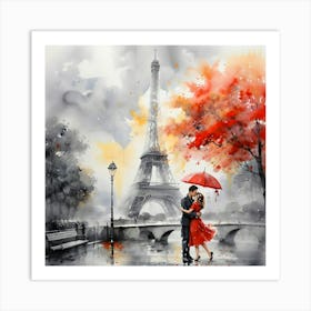 Paris In The Rain 7 Art Print