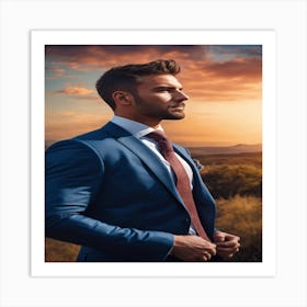 Man In A Suit 1 Art Print