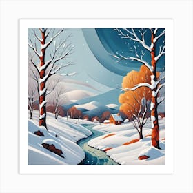 Winter Landscape 3 Art Print