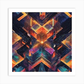 Abstract Geometric Pattern Art Print