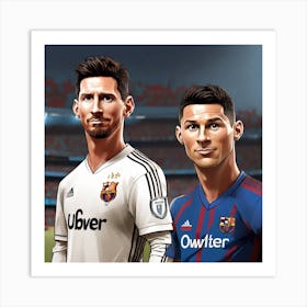 Soccer Players Art Print