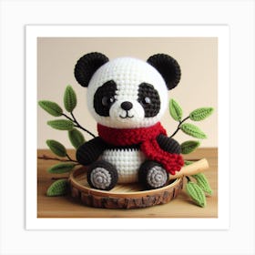 Amigurumi, Panda 3 Art Print