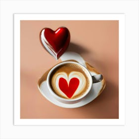 Valentine'S Day Caffee Art Print