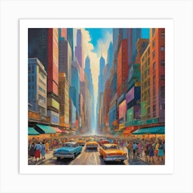 New York City City art print 1 Art Print