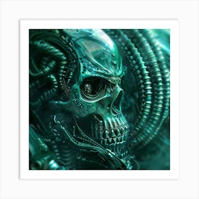 Alien Skull Art Print