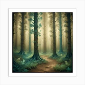 Forest Path 17 Art Print