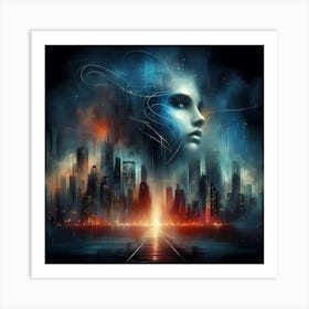 Futuristic Cityscape 18 Art Print