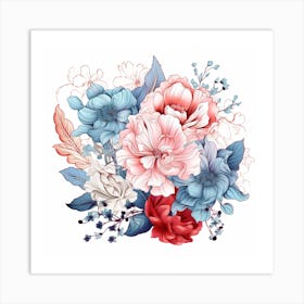 Floral Bouquet 14 Art Print