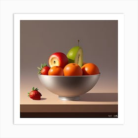 Fruit Bowl 1 Art Print