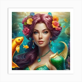 Gummy Bear Mermaid 4 Art Print