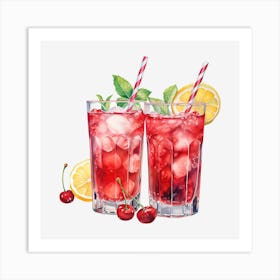 Cherry Lemonade 8 Art Print