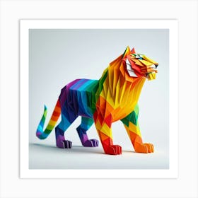 Origami Tiger 1 Art Print