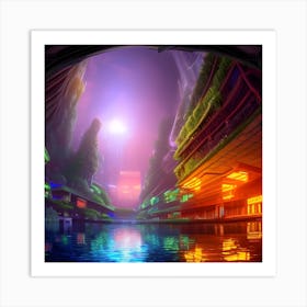 Futuristic City 2 Art Print